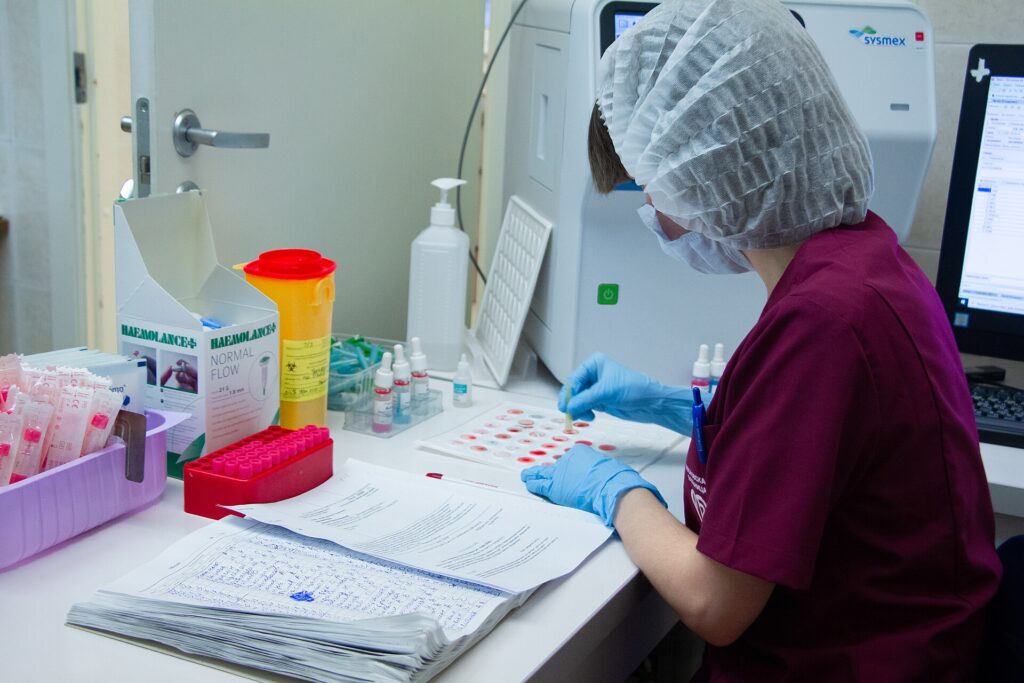 A Blood Test for Alzheimer’s Is Changing Who Gets Diagnosed, and When A scientist analysing blood samples in a laboratory